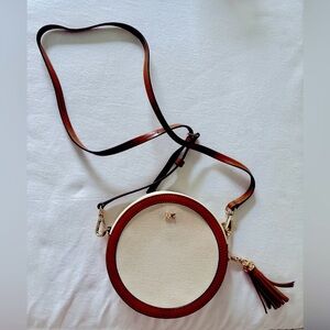 MK Small Canteen Crossbody Round Bag Purse